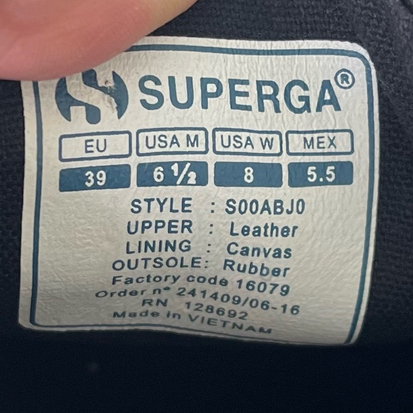 Superga Women's 2750  Sneaker, Black size 39 - Picture 2 of 6